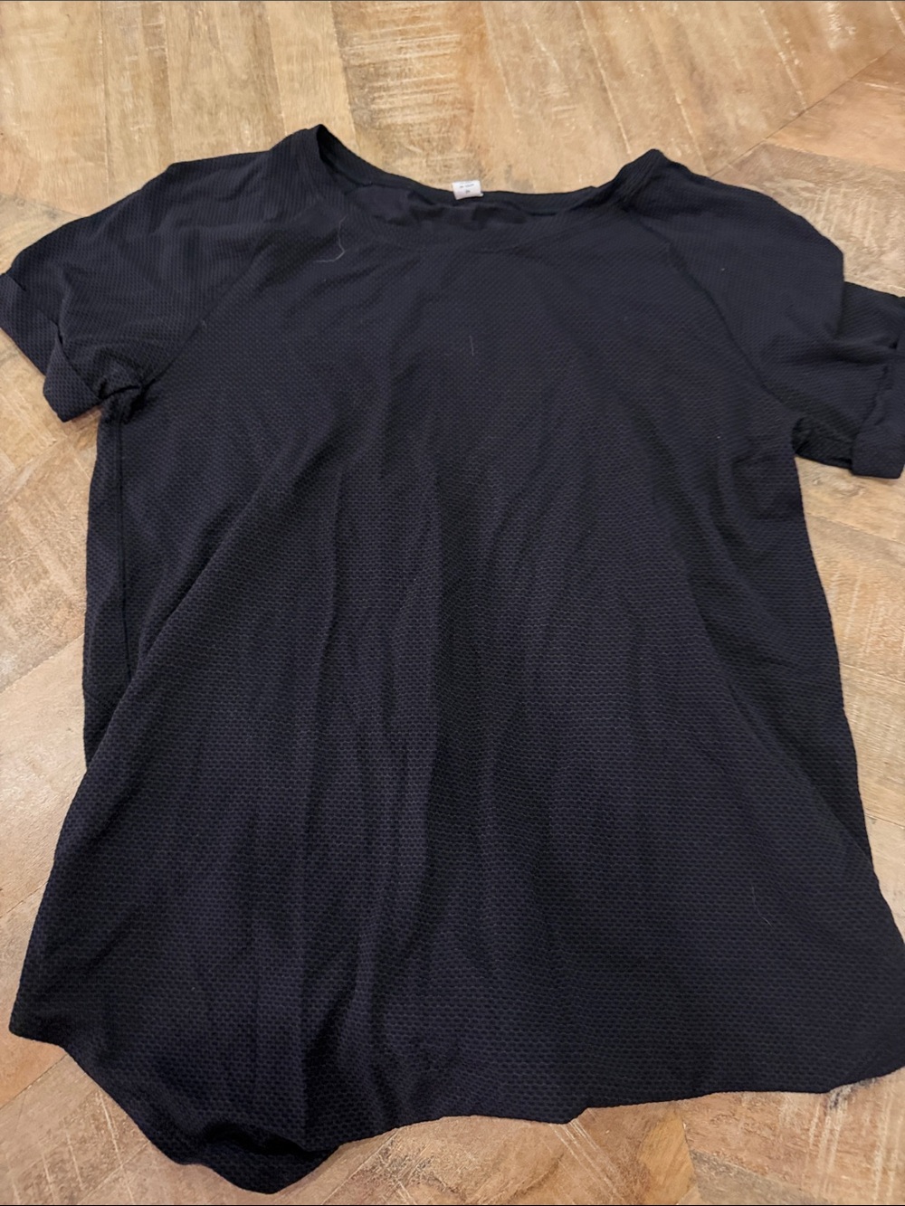 lululemon athletica Black Short Sleeve Crewneck Tee